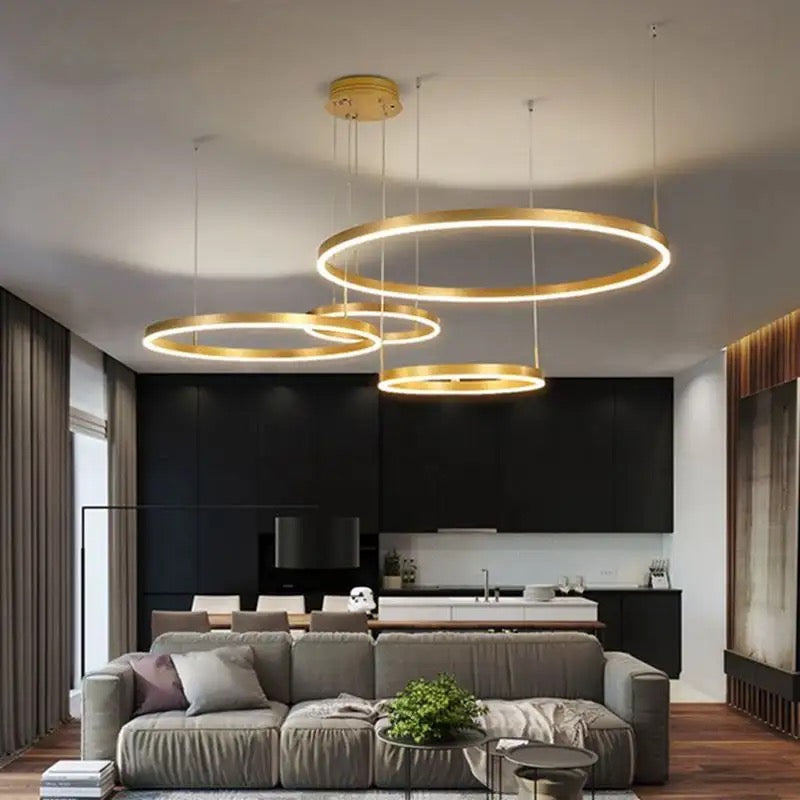 Modern Design Chandelier With Remote Ceiling Light Tri Color Drop Lamps Cieling Lights Hanging Light