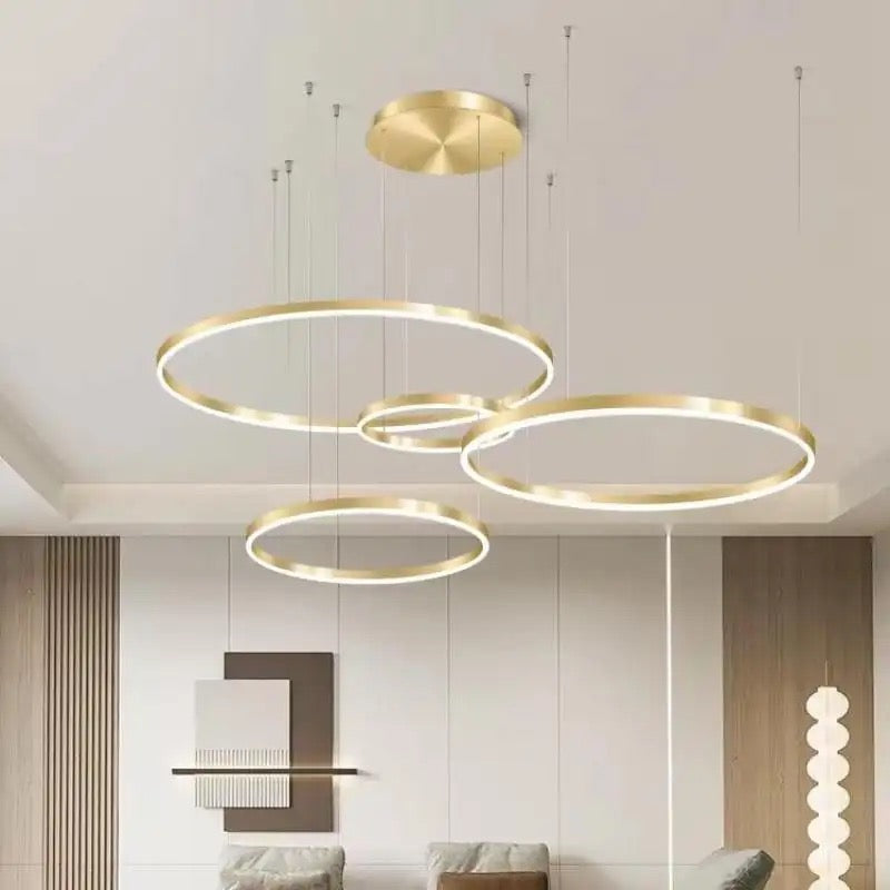 Modern Design Chandelier With Remote Ceiling Light Tri Color Drop Lamps Cieling Lights Hanging Light