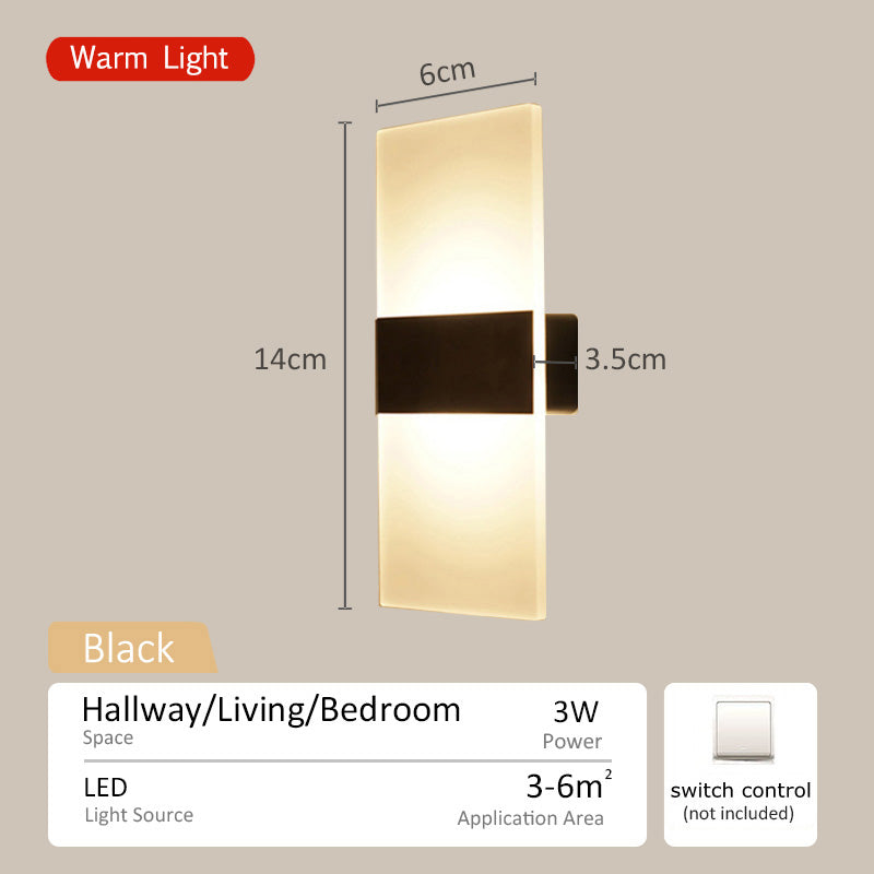 Bedside lamp wall light for bedroom background lamps corridor hallway lamp sleep light night lights