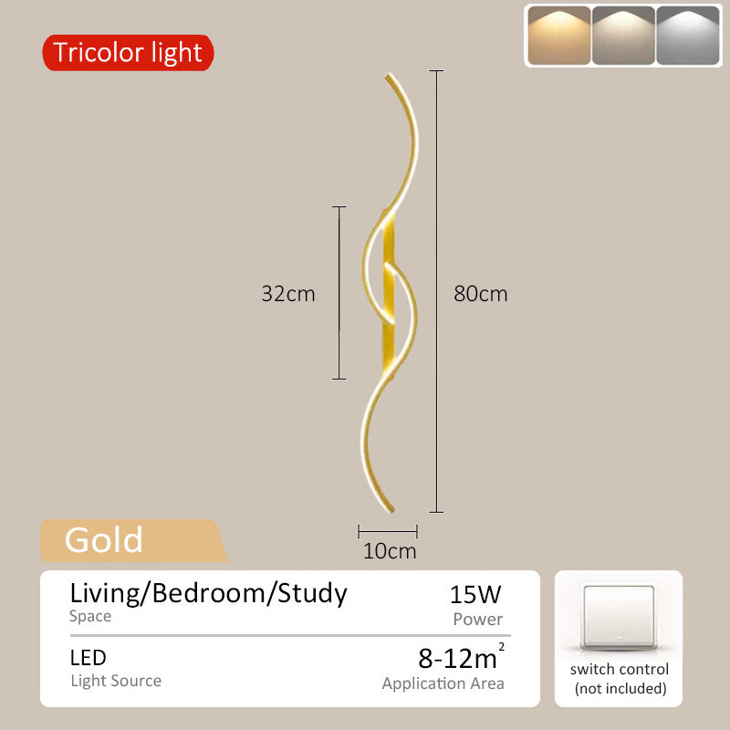 Led Bedside Wall Lamps for Living Room Bedroom Stair Modern Art Interior Wall Lights Night lights