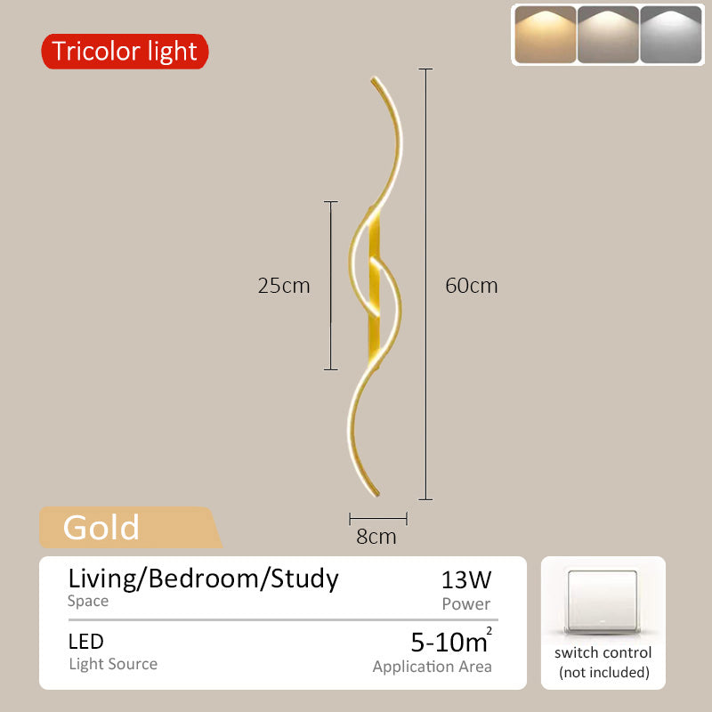 Led Bedside Wall Lamps for Living Room Bedroom Stair Modern Art Interior Wall Lights Night lights