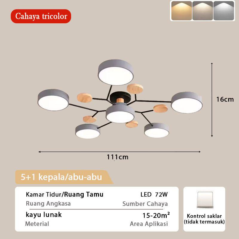 aesthetic living room hanging lights modern minimalist hanging lights led ceiling lights decorative bedroom 3 color wall control lights
