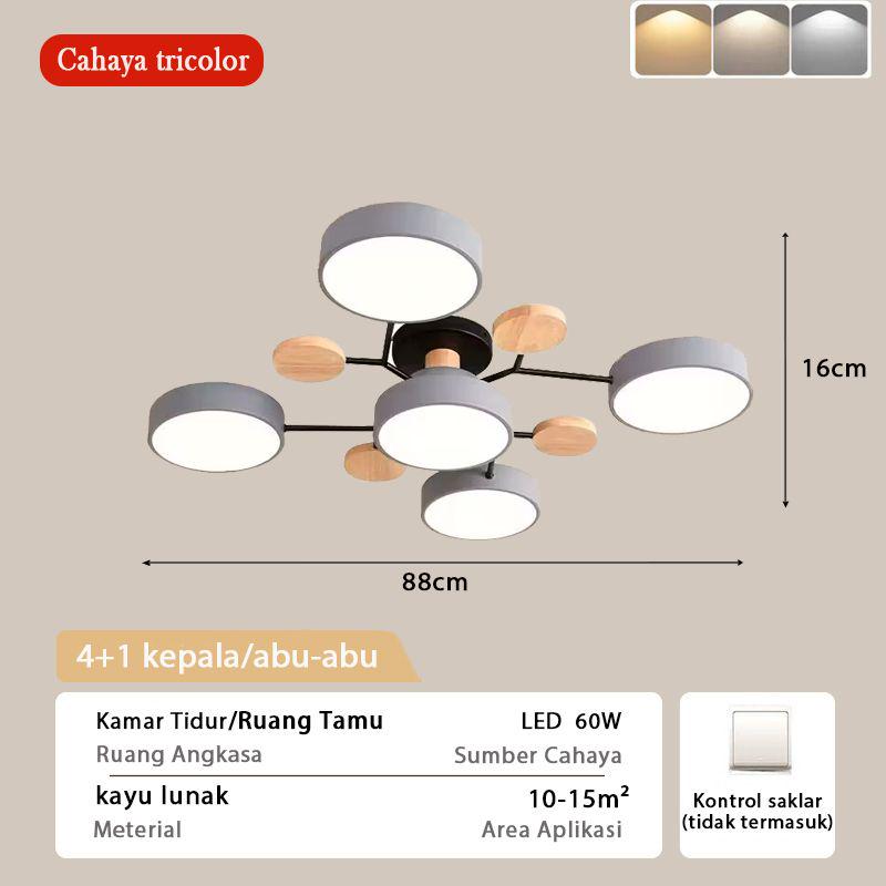 aesthetic living room hanging lights modern minimalist hanging lights led ceiling lights decorative bedroom 3 color wall control lights