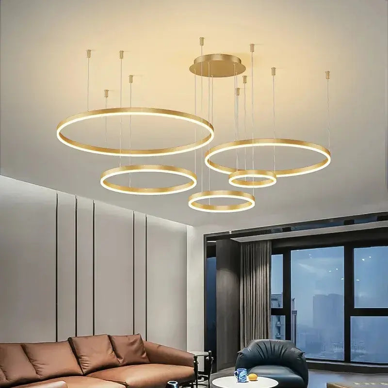 Modern Design Chandelier With Remote Ceiling Light Tri Color Drop Lamps Cieling Lights Hanging Light