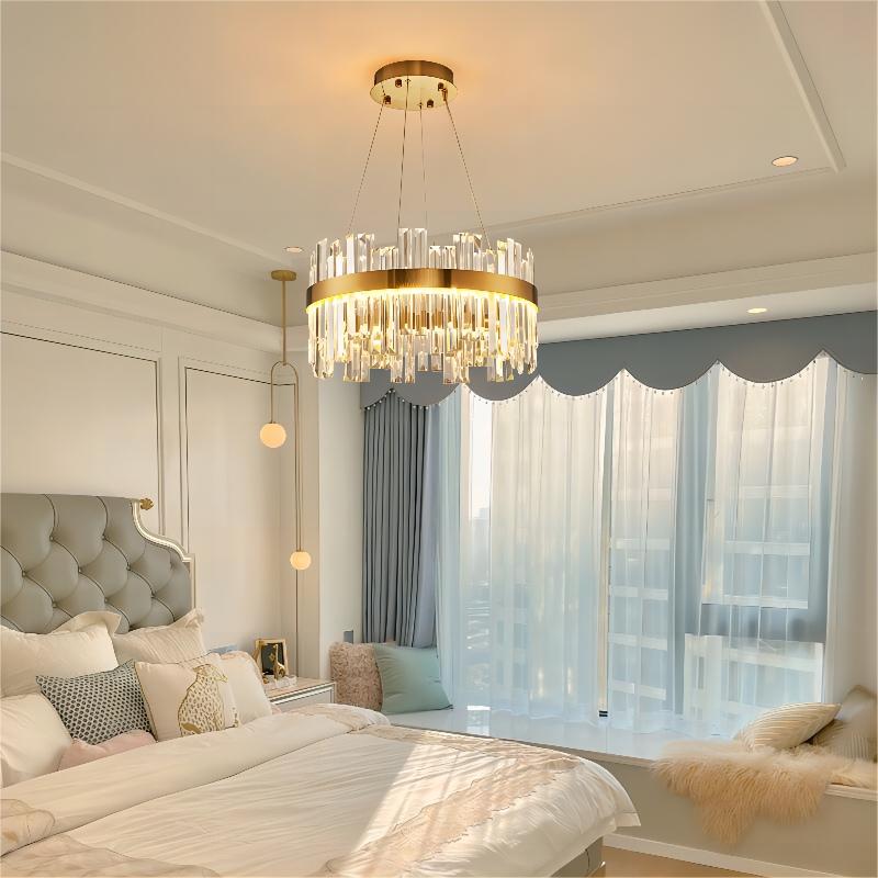 Nordic chandelier ceiling lights tri color for living room bedroom pendant dining lamps with remote
