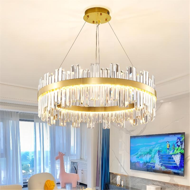 Nordic chandelier ceiling lights tri color for living room bedroom pendant dining lamps with remote