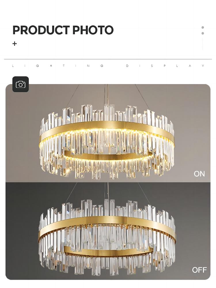 Nordic chandelier ceiling lights tri color for living room bedroom pendant dining lamps with remote