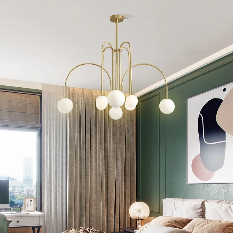 Minimalist Hanging Lights Living Room Ceiling Decorative Lights Bedroom Aesthetic Wedding Decoration Stairs Indoor 3 Color Led Lights