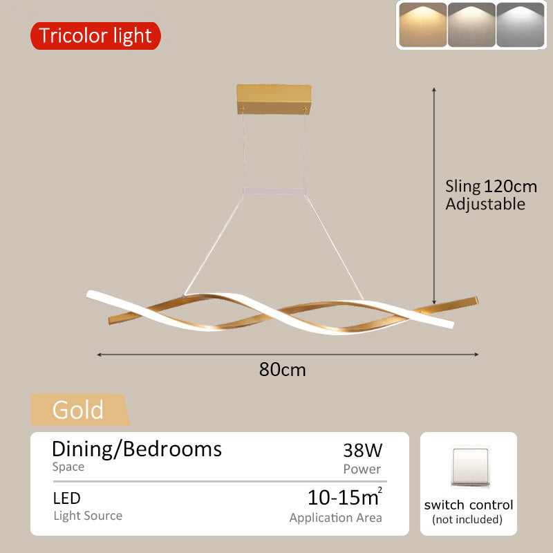 Bar Counter Hanging Lights for Dinning Room Chandelier Ceiling Light for Kitchen LED Drop Lamps