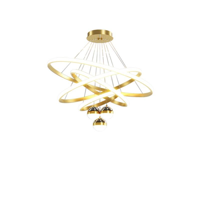 Nordic Chandelier with Remote Ceiling Light Tri Color for Living Room Bedroom Drop Hanging Lights
