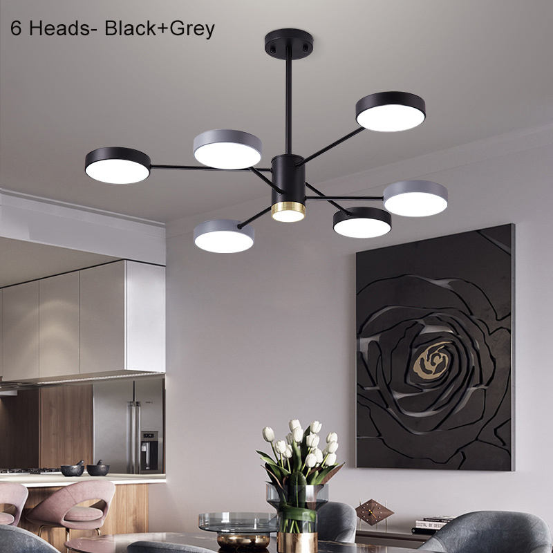 Nordic Living Room Chandelier Modern Simple LED Chandelier Restaurant Bedroom Lamp Creative Chandelier