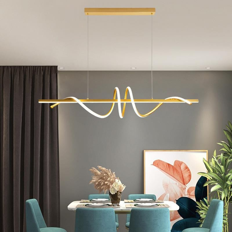 Modern Design Chandelier Ceiling Light Tricolor for Kitchen Hanging Light Bar Counter Pendant Lights