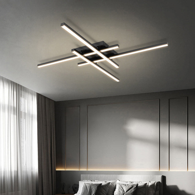 Kagu Black Gold Aluminum LED Living Room Ceiling Lights Indoor Lighting Creative Dining Bedroom Study Lamp