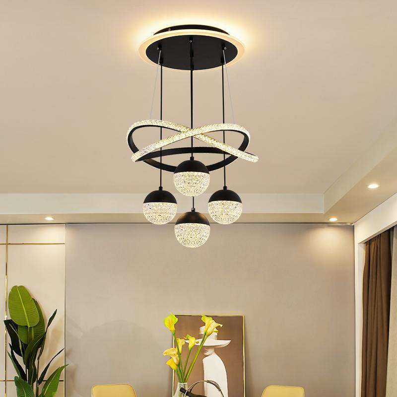 Chandelier Ceiling Lights Tri Color fo rDinning Modern Design Drop Lamp Hanging Lights Living Room