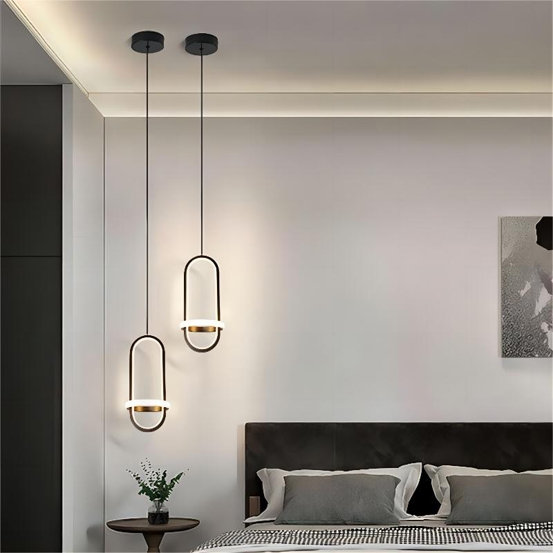 Nordic Modern Chandelier Ceiling Light Tri color Bar Counter Drop Lights Hanging Lamps for Bedroom