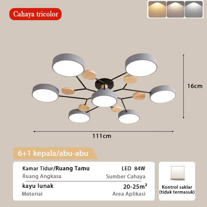 aesthetic living room hanging lights modern minimalist hanging lights led ceiling lights decorative bedroom 3 color wall control lights