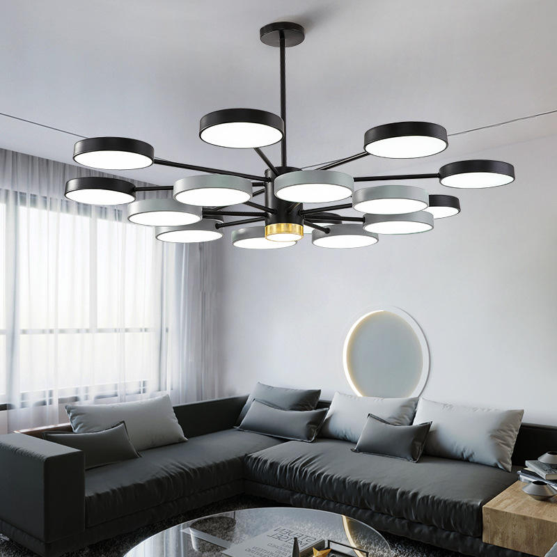 Nordic Living Room Chandelier Modern Simple LED Chandelier Restaurant Bedroom Lamp Creative Chandelier