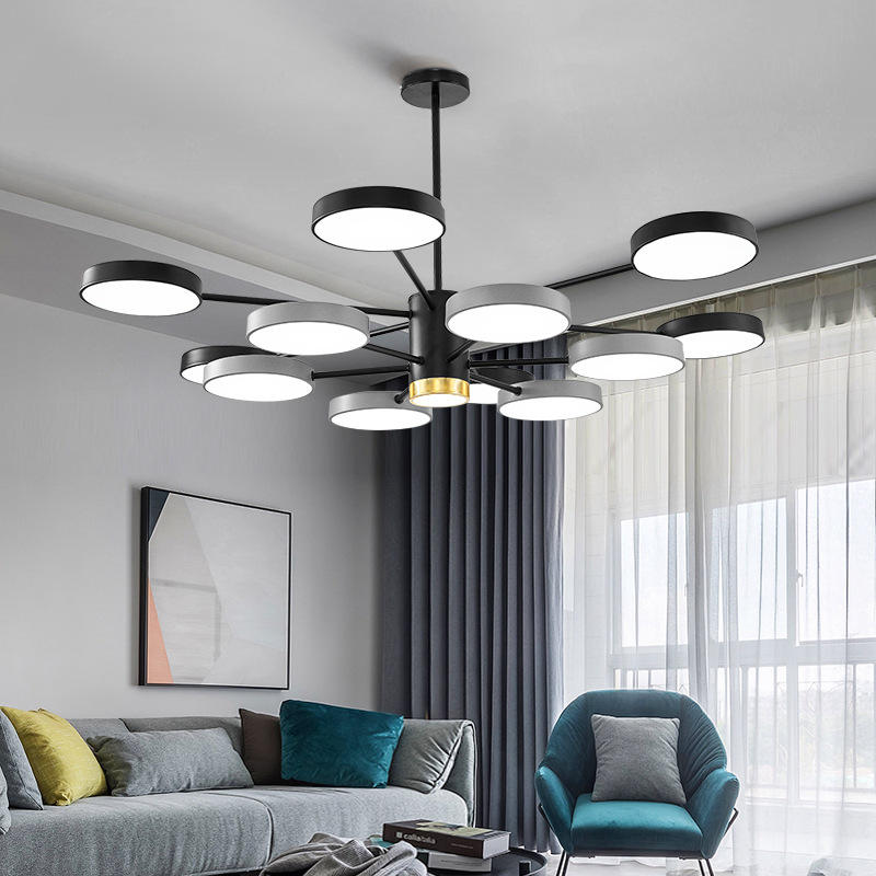 Nordic Living Room Chandelier Modern Simple LED Chandelier Restaurant Bedroom Lamp Creative Chandelier