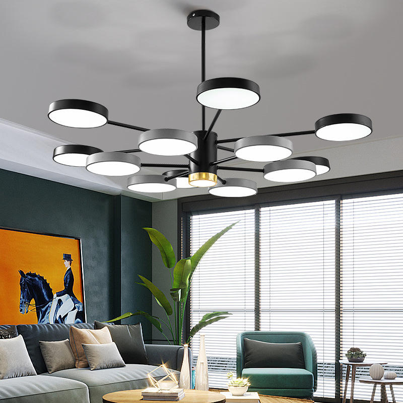 Nordic Living Room Chandelier Modern Simple LED Chandelier Restaurant Bedroom Lamp Creative Chandelier
