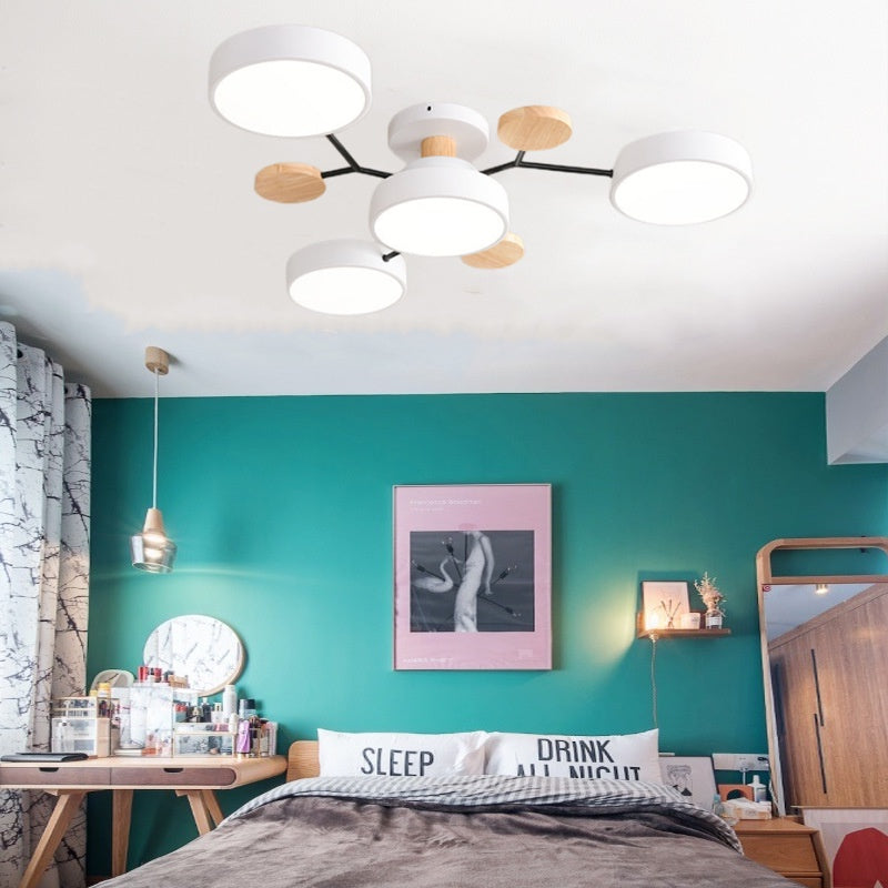 aesthetic living room hanging lights modern minimalist hanging lights led ceiling lights decorative bedroom 3 color wall control lights