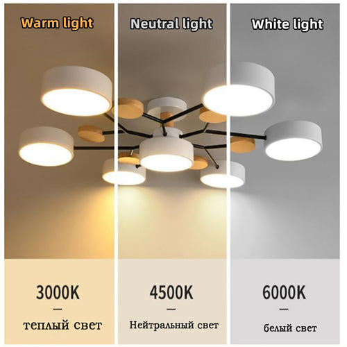 aesthetic living room hanging lights modern minimalist hanging lights led ceiling lights decorative bedroom 3 color wall control lights