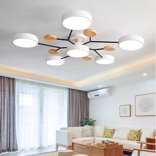 aesthetic living room hanging lights modern minimalist hanging lights led ceiling lights decorative bedroom 3 color wall control lights