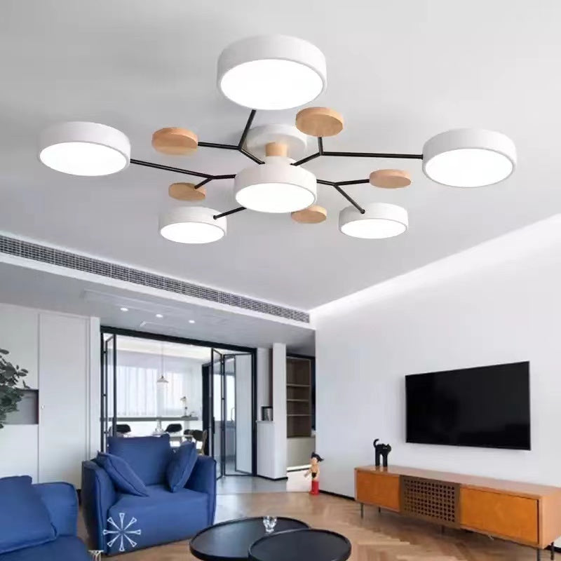 aesthetic living room hanging lights modern minimalist hanging lights led ceiling lights decorative bedroom 3 color wall control lights