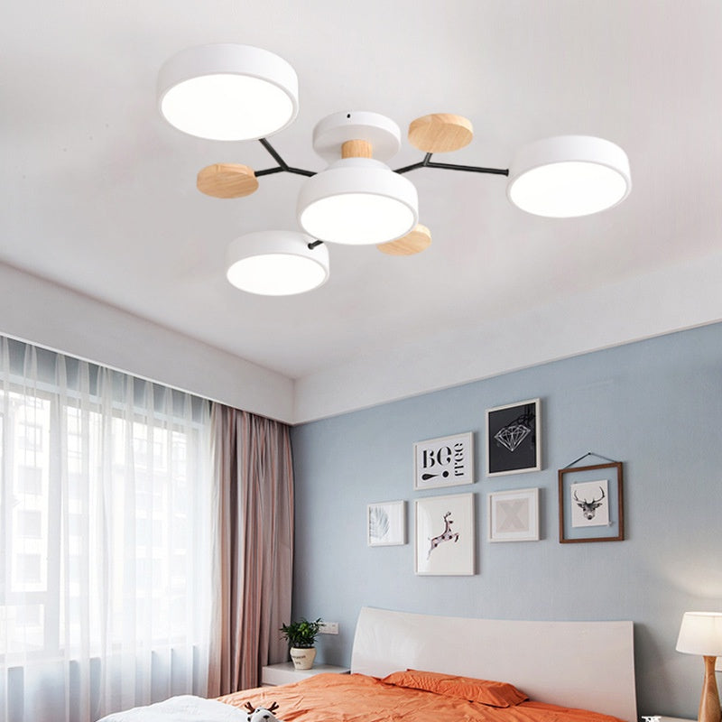aesthetic living room hanging lights modern minimalist hanging lights led ceiling lights decorative bedroom 3 color wall control lights