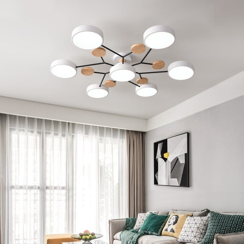 aesthetic living room hanging lights modern minimalist hanging lights led ceiling lights decorative bedroom 3 color wall control lights