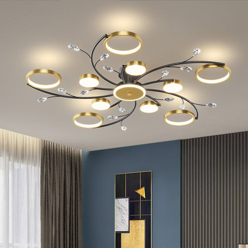 Ceiling Lamp Bedroom Center Light Ceiling Modern Chandelier Ceiling Light Tri color for Dinning room