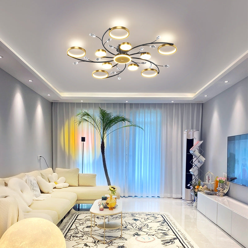 Ceiling Lamp Bedroom Center Light Ceiling Modern Chandelier Ceiling Light Tri color for Dinning room