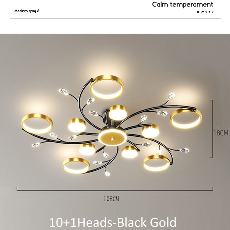 Ceiling Lamp Bedroom Center Light Ceiling Modern Chandelier Ceiling Light Tri color for Dinning room