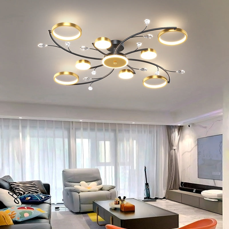 Ceiling Lamp Bedroom Center Light Ceiling Modern Chandelier Ceiling Light Tri color for Dinning room